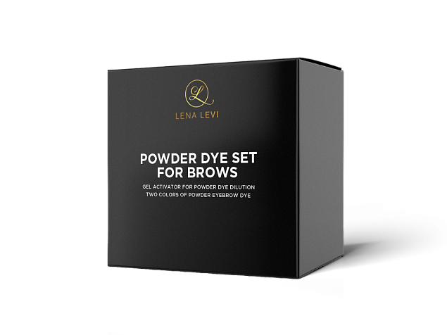 LENA LEVI powder eyebrow dye kit
