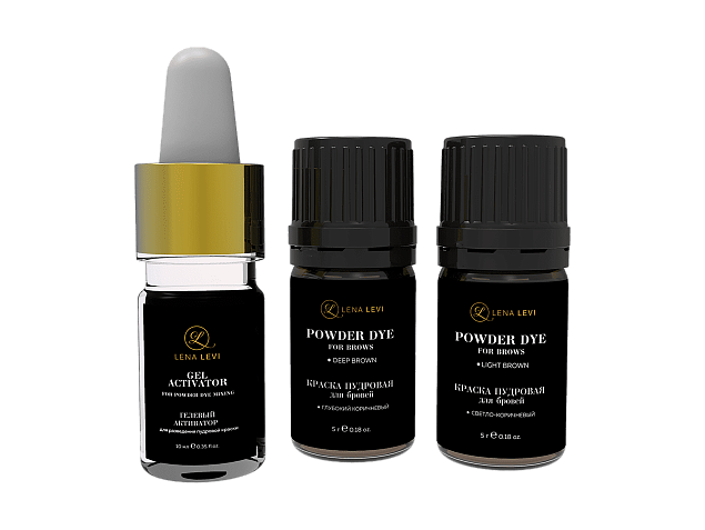 LENA LEVI powder eyebrow dye kit